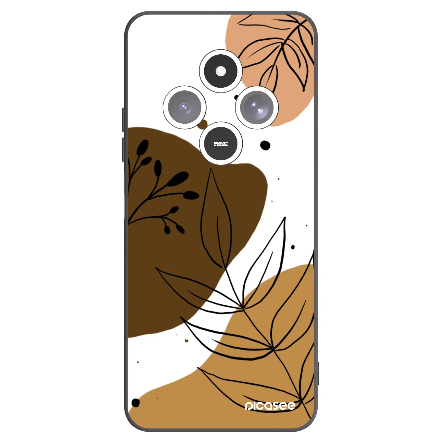 Picasee Xiaomi Redmi 14C Hülle - Schwarzes Silikon - Boho style