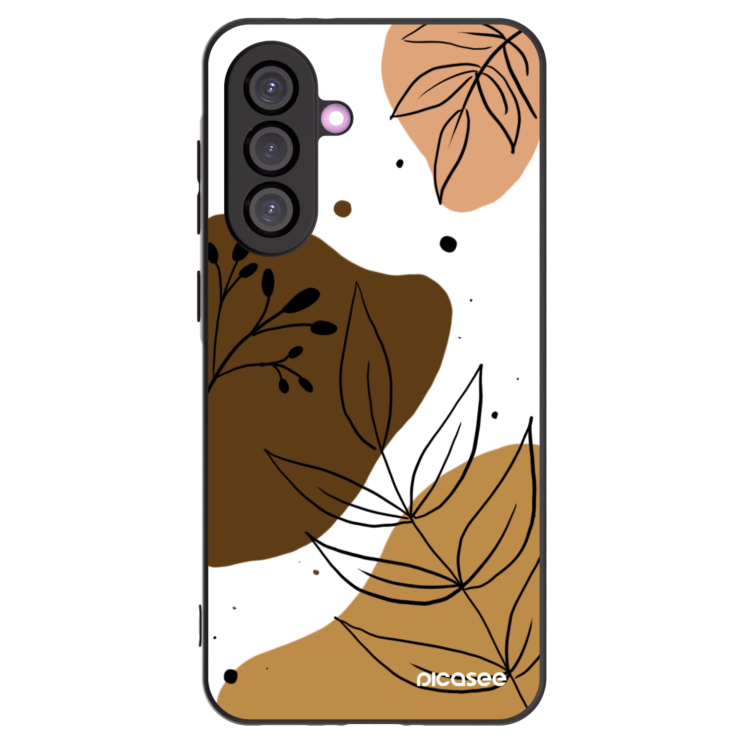 Picasee Samsung Galaxy A36 5G Hülle - Schwarzes Silikon - Boho style