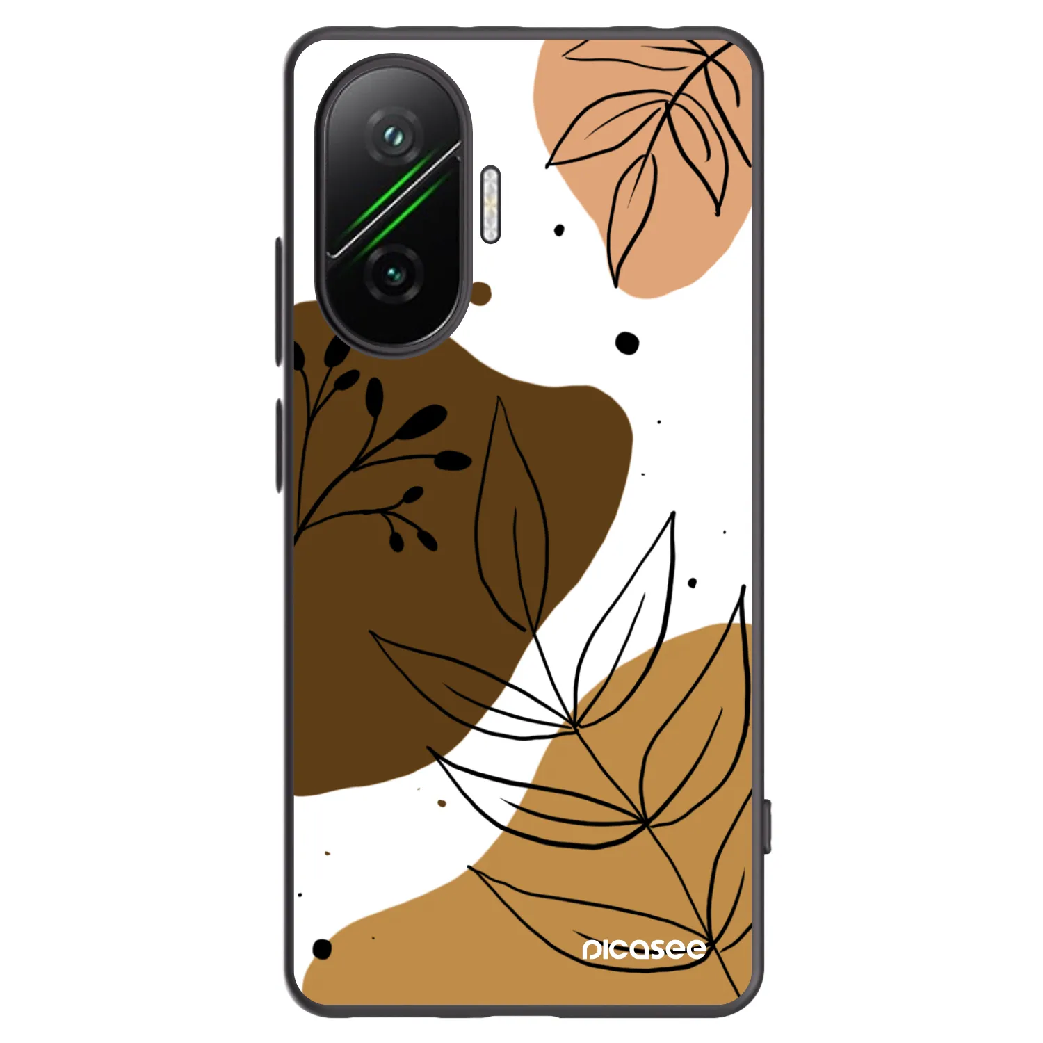 Picasee Xiaomi Poco F7 5G Hülle - Schwarzes Silikon - Boho style