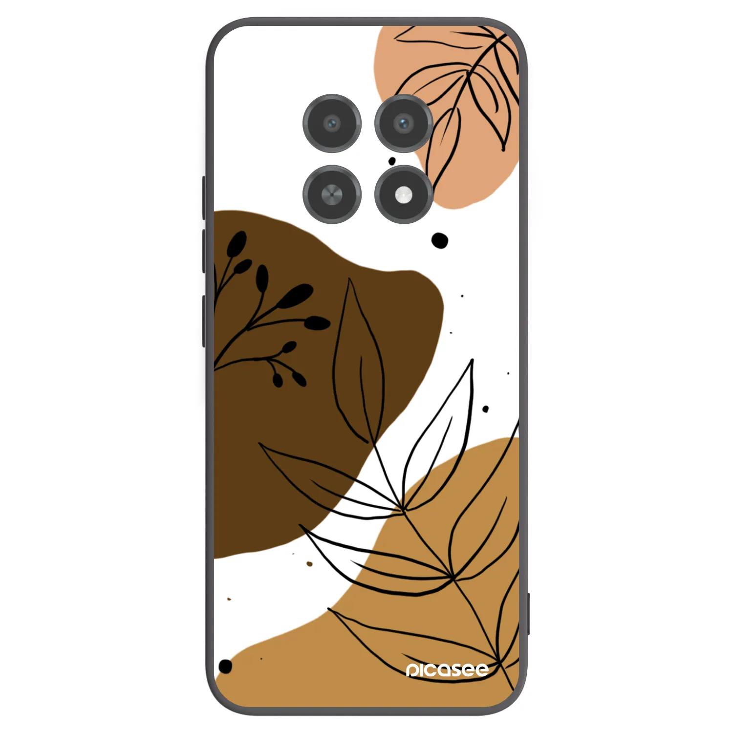 Picasee Realme 12X Hülle - Schwarzes Silikon - Boho style
