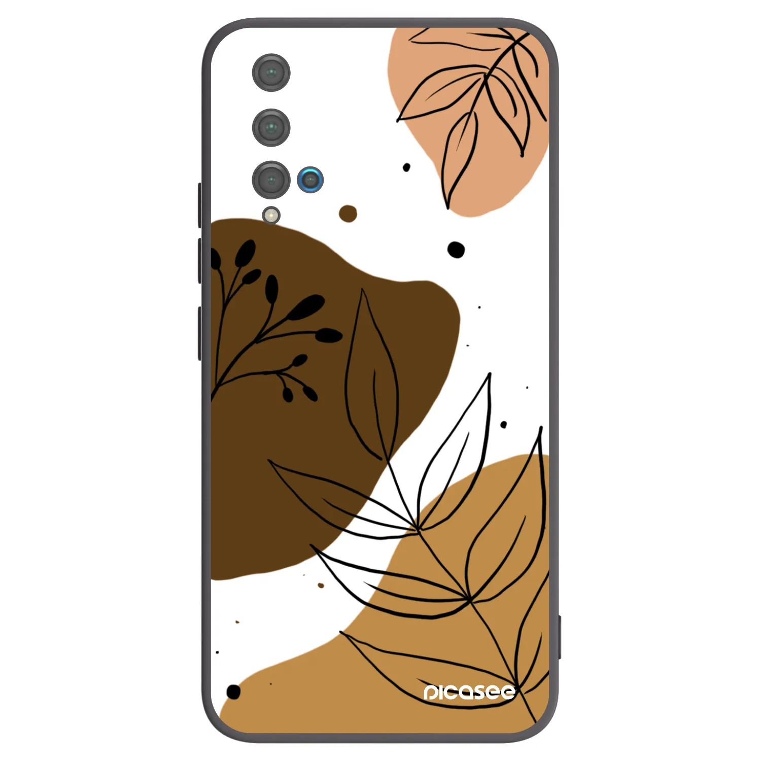 Picasee Huawei Nova 5T Hülle - Schwarzes Silikon - Boho style