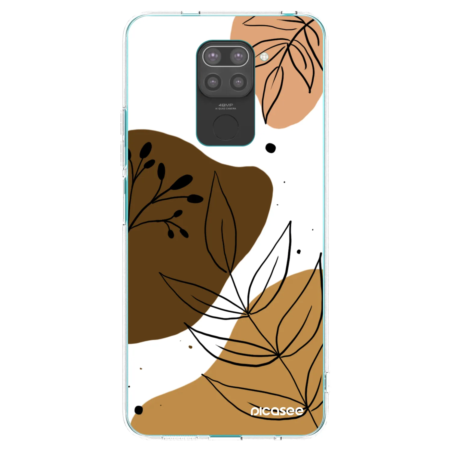 Picasee Xiaomi Redmi Note 9 Hülle - Schwarzes Silikon - Boho style