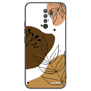Picasee Xiaomi Redmi 9 Hülle - Schwarzes Silikon - Boho style