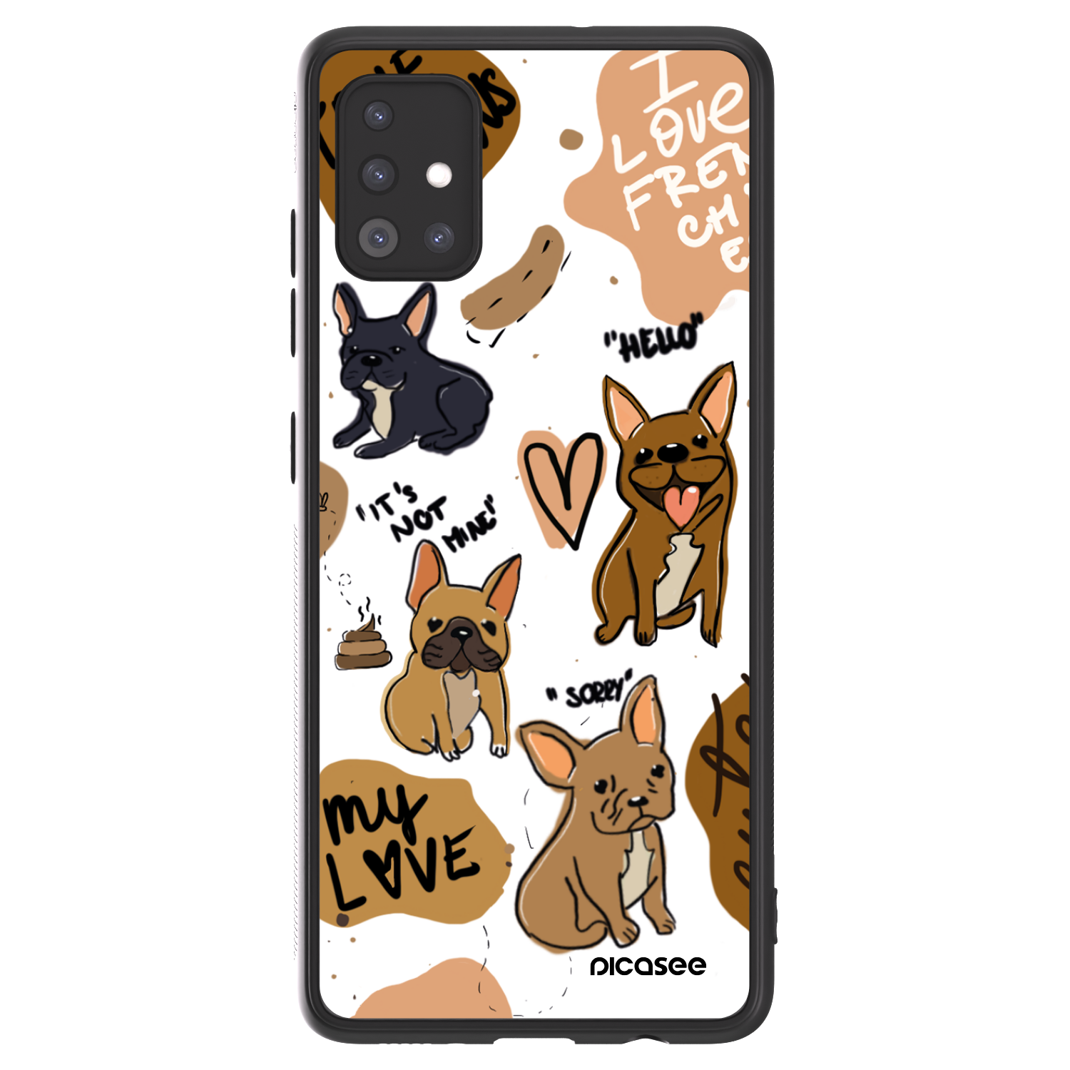 Picasee ULTIMATE CASE für Samsung Galaxy A51 A515F - Frenchies