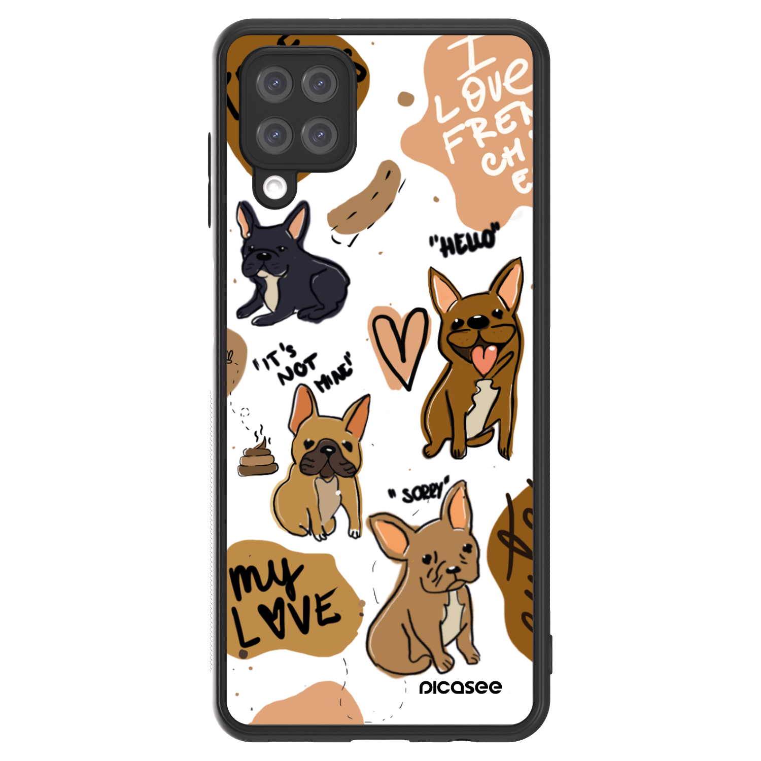Picasee ULTIMATE CASE für Samsung Galaxy A12 A125F - Frenchies