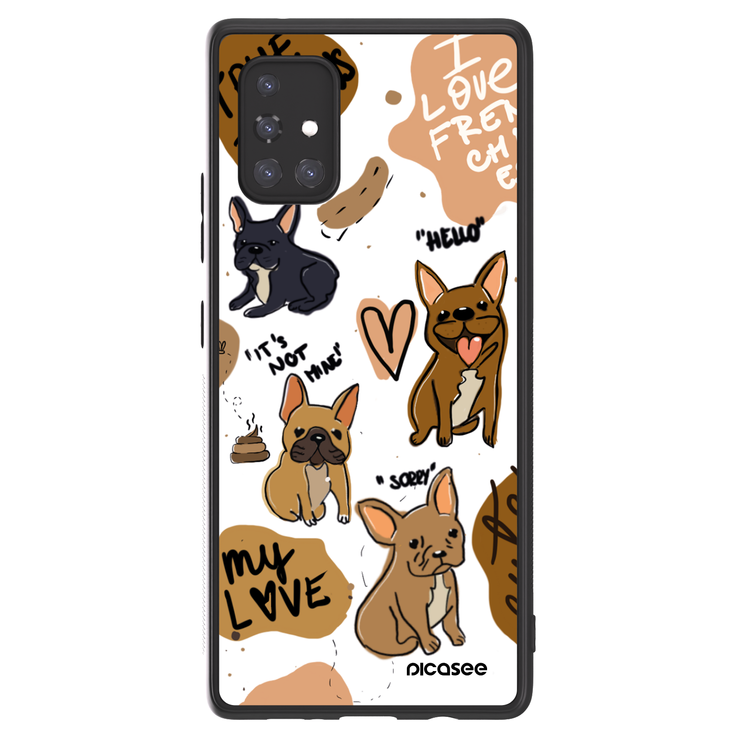 Picasee ULTIMATE CASE für Samsung Galaxy A71 A715F - Frenchies