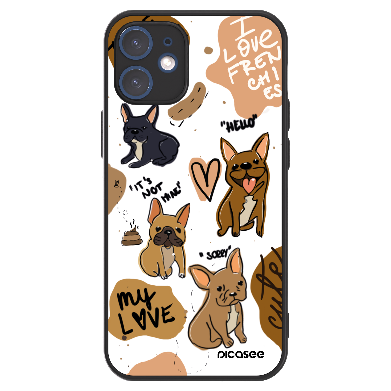 Picasee ULTIMATE CASE für Apple iPhone 12 mini - Frenchies