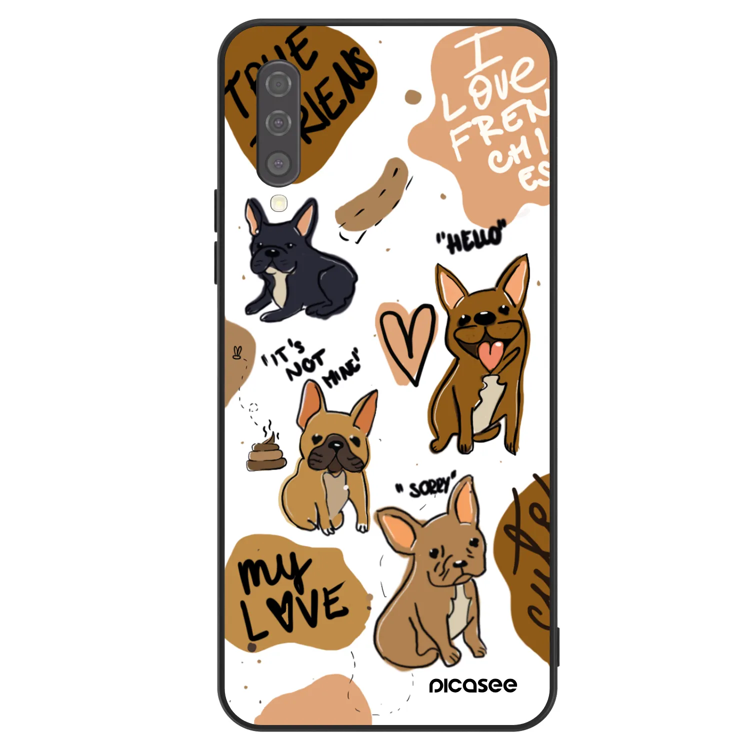 Picasee ULTIMATE CASE für Samsung Galaxy A50 A505F - Frenchies