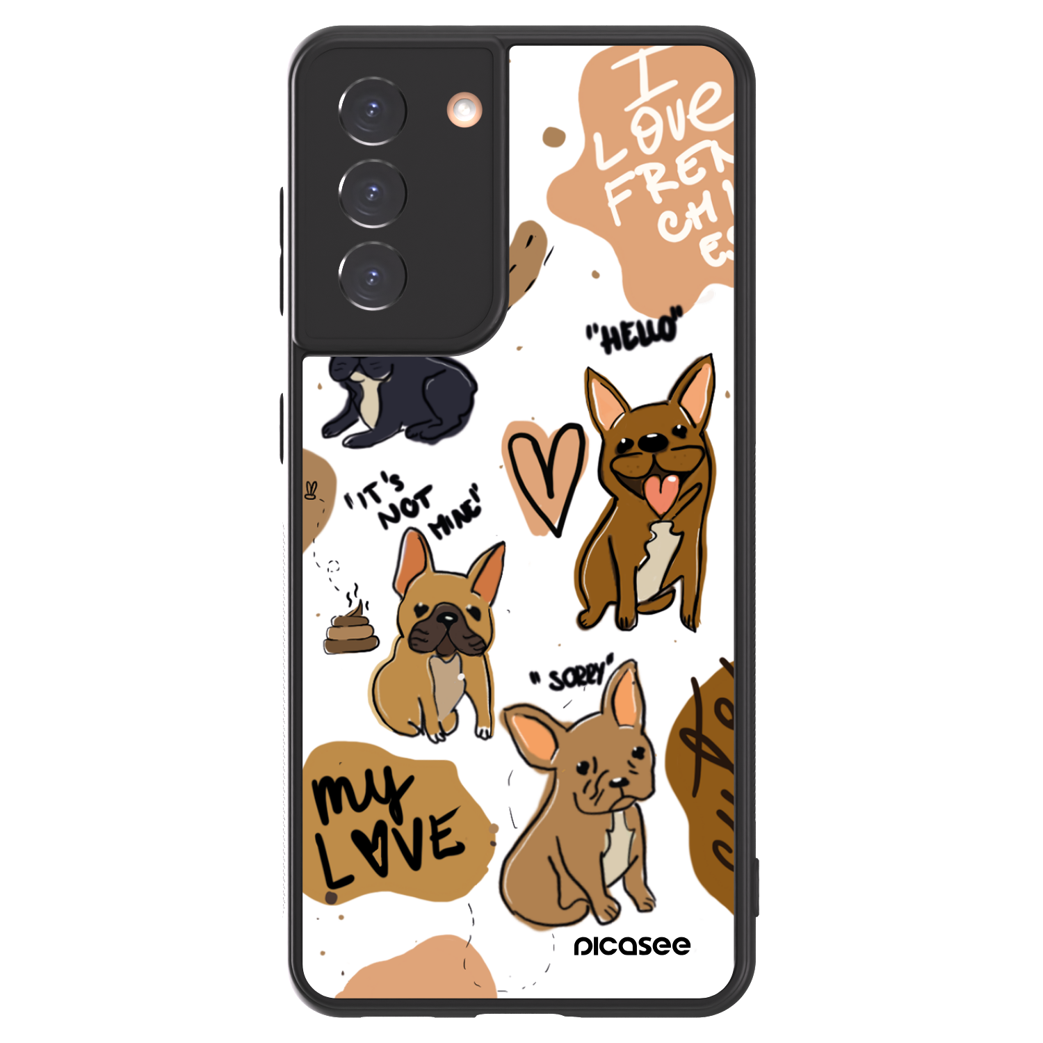 Picasee ULTIMATE CASE für Samsung Galaxy S21 5G G991B - Frenchies