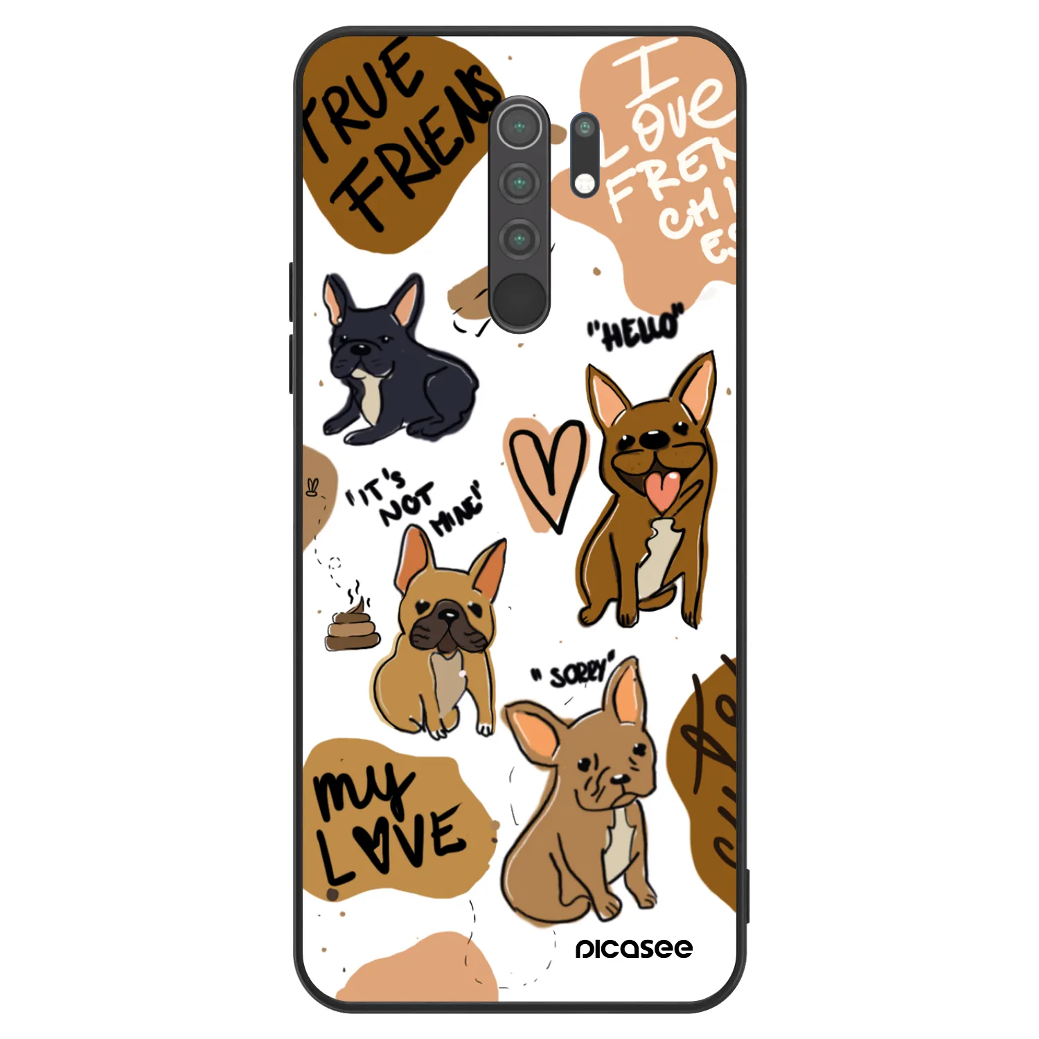 Picasee ULTIMATE CASE für Xiaomi Redmi 9 - Frenchies