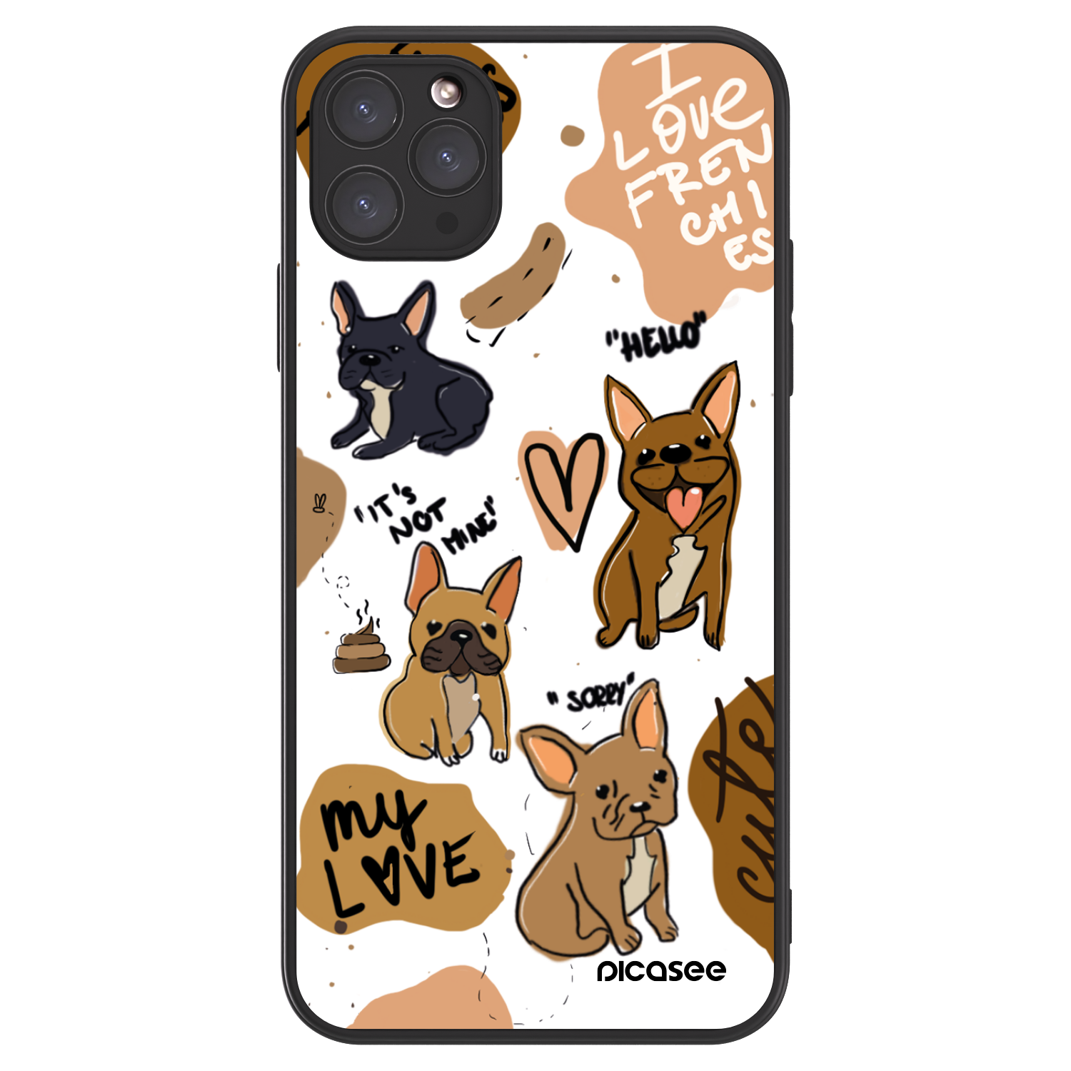 Picasee ULTIMATE CASE für Apple iPhone 11 Pro Max - Frenchies