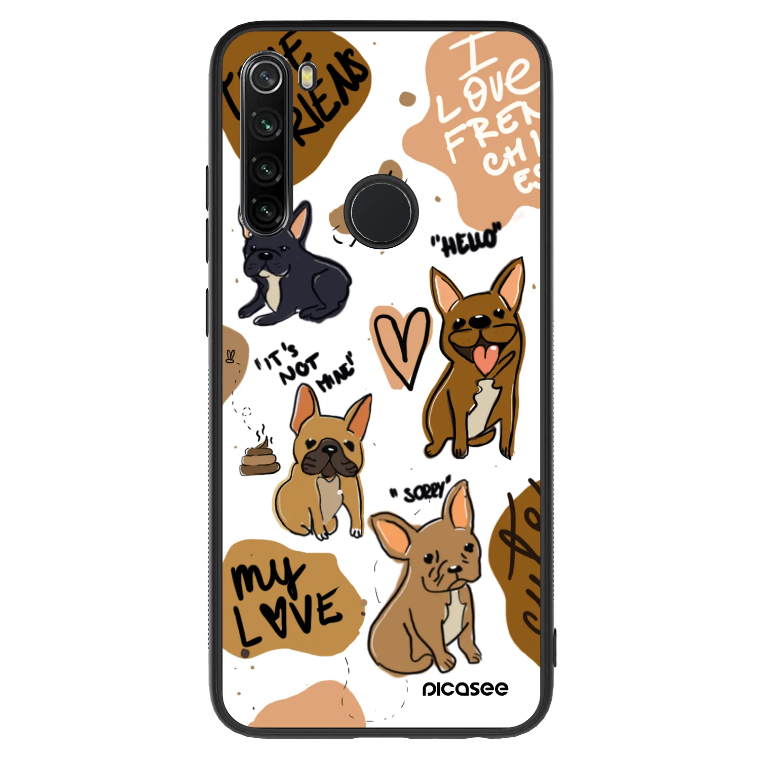 Picasee ULTIMATE CASE für Xiaomi Redmi Note 8 - Frenchies