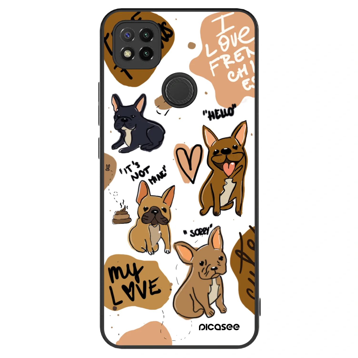 Picasee ULTIMATE CASE für Xiaomi Redmi 9C - Frenchies