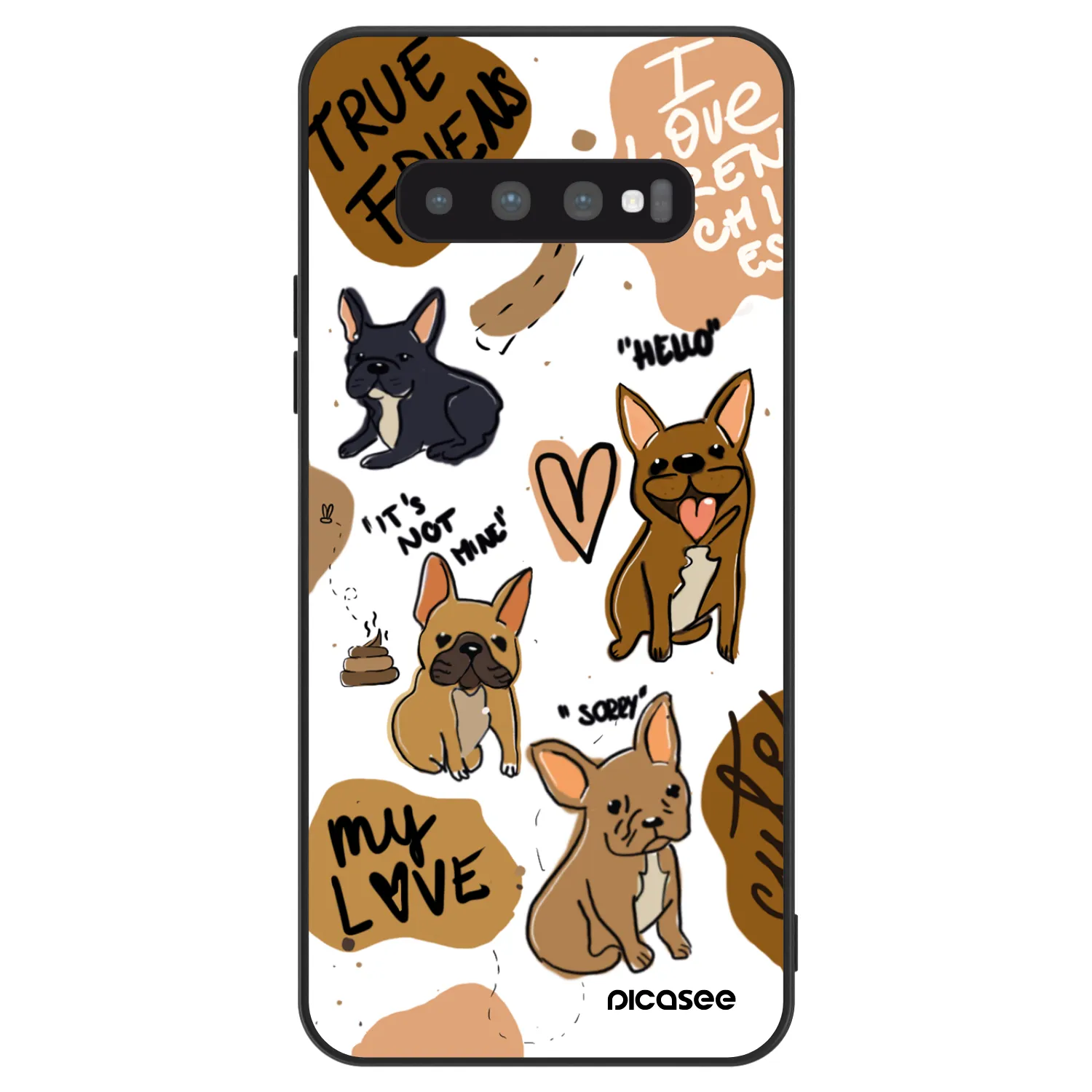 Picasee ULTIMATE CASE für Samsung Galaxy S10 G973 - Frenchies