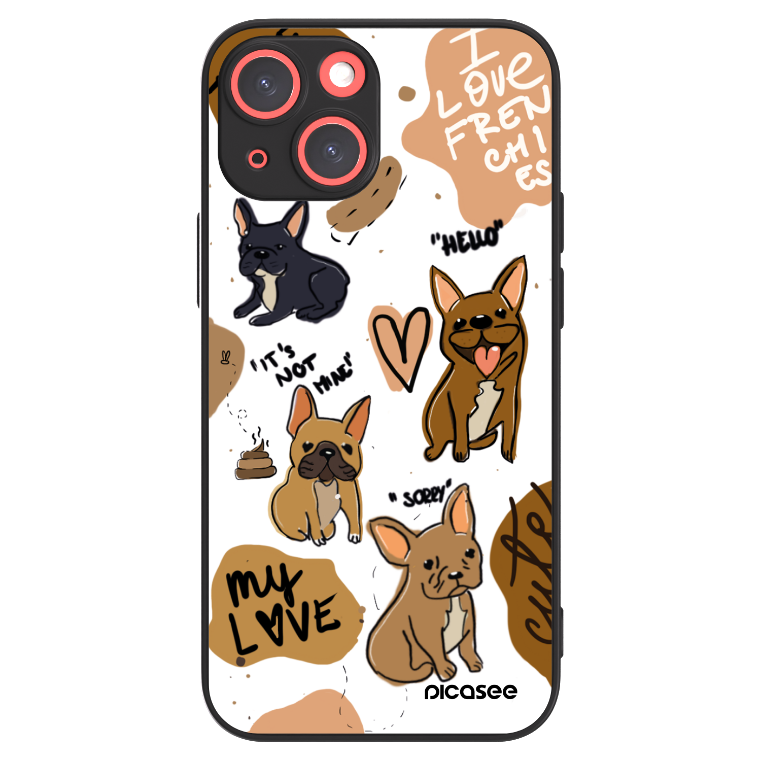 Picasee ULTIMATE CASE für Apple iPhone 13 mini - Frenchies