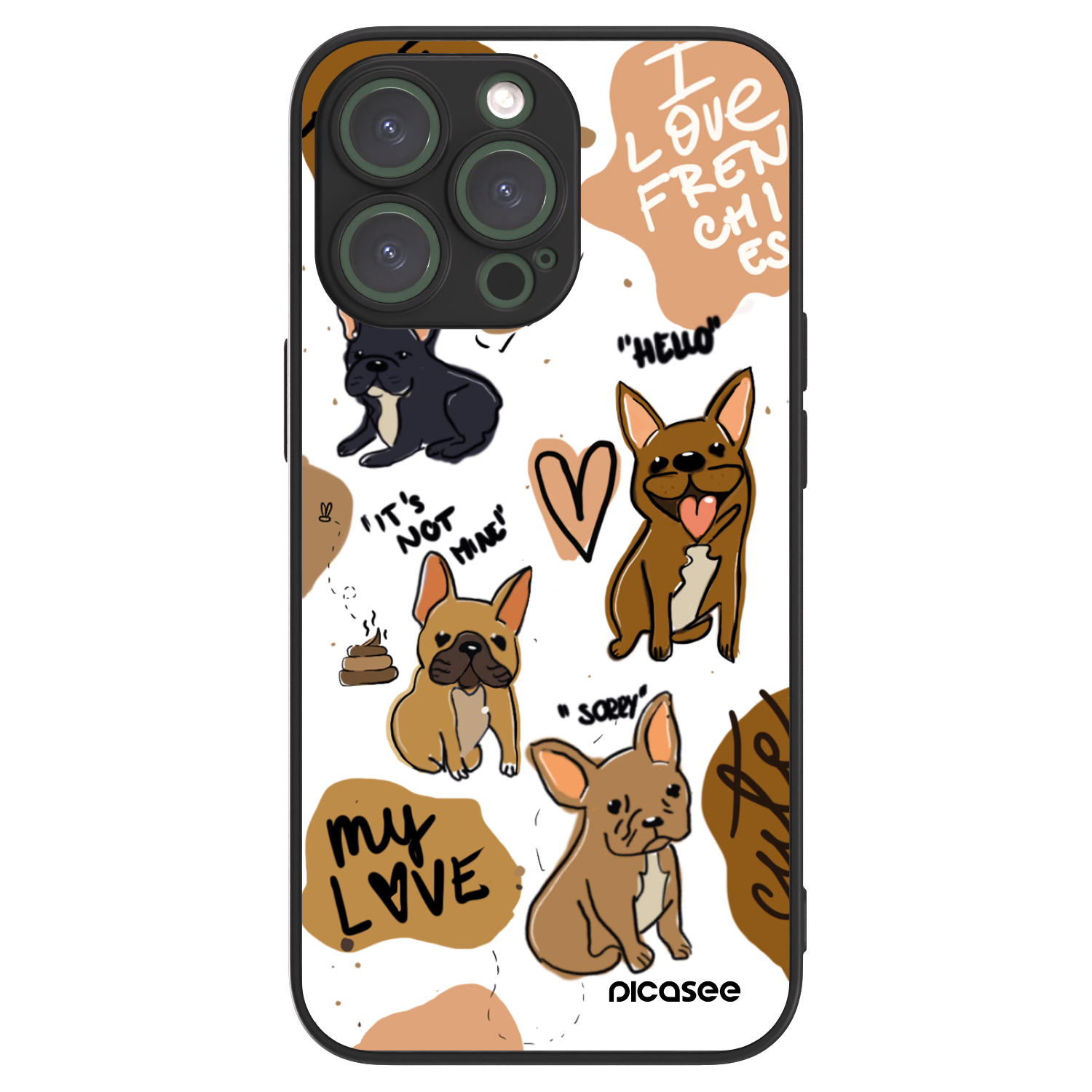 Picasee ULTIMATE CASE für Apple iPhone 13 Pro - Frenchies