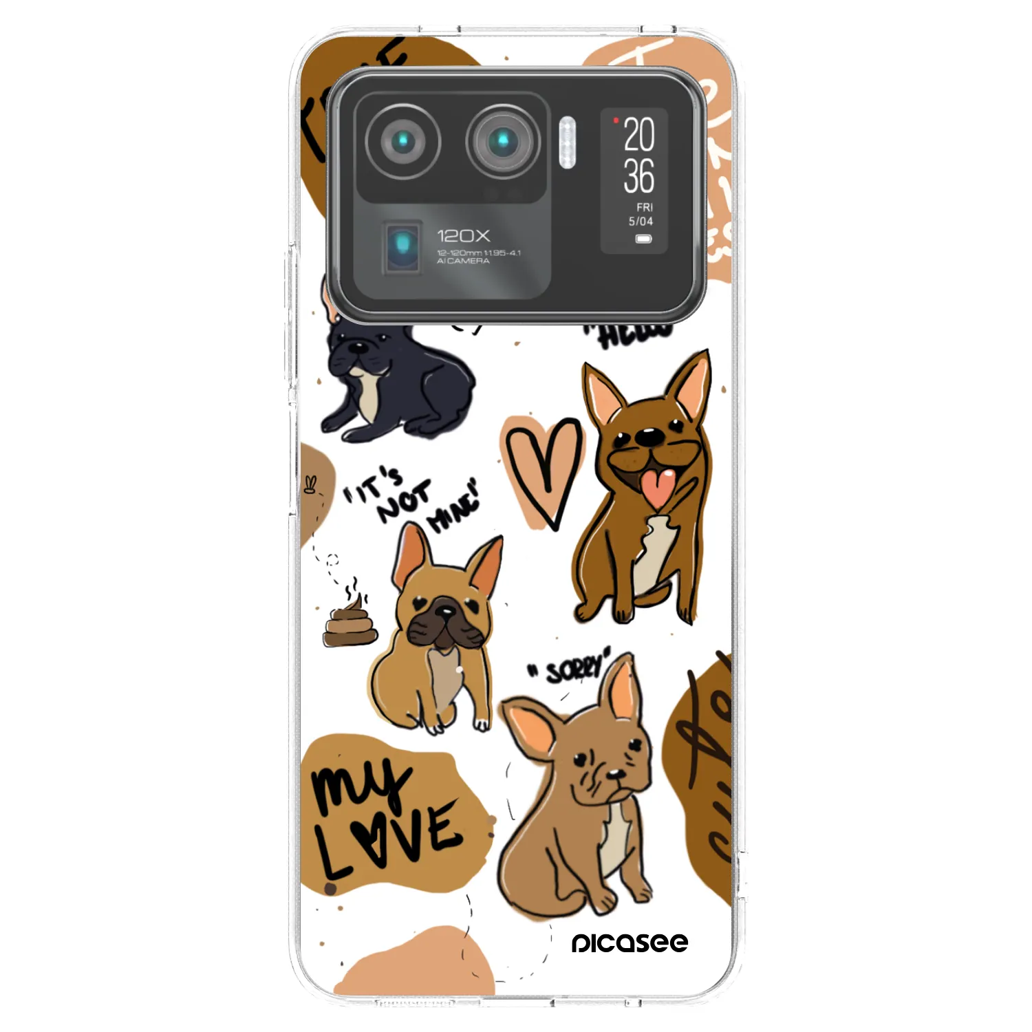 Picasee Xiaomi Mi 11 Ultra Hülle - Transparentes Silikon - Frenchies