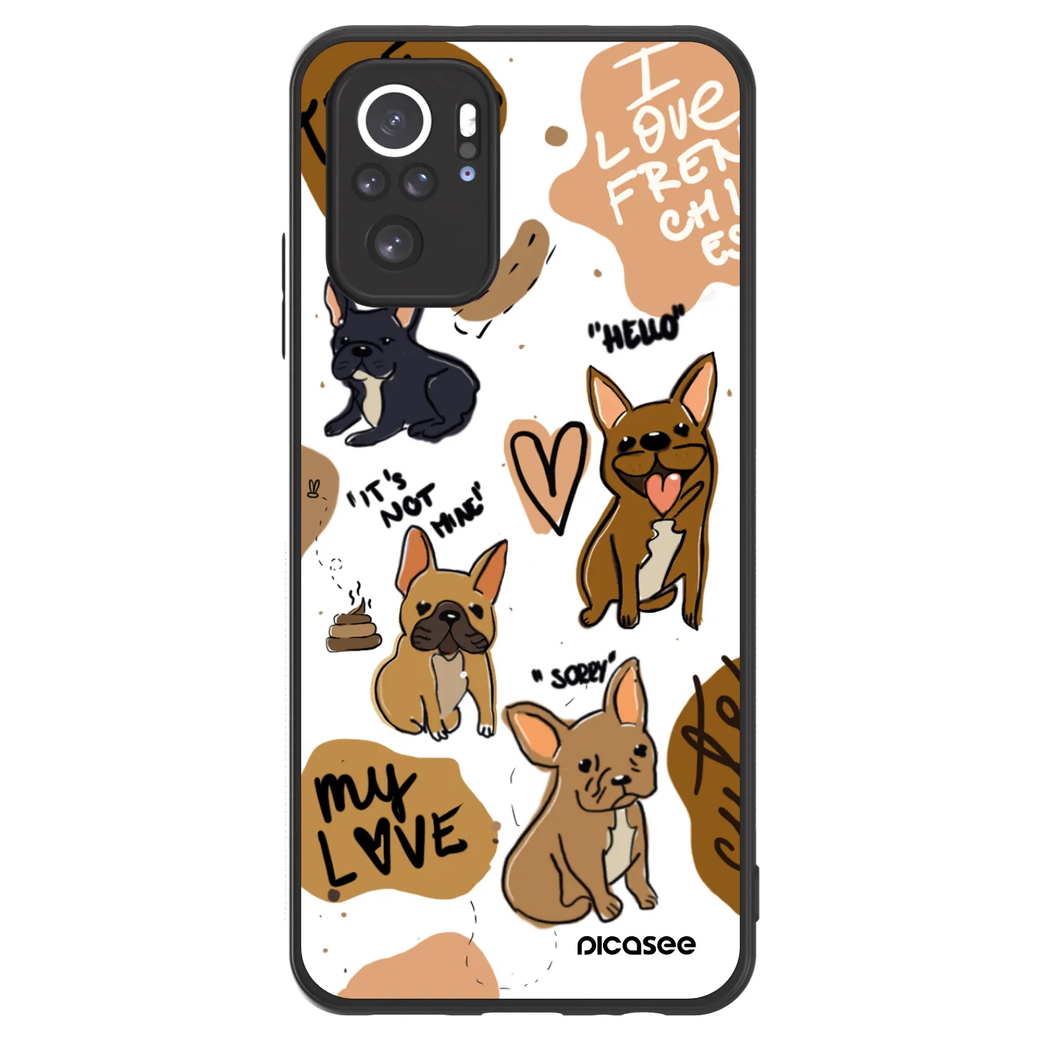 Picasee ULTIMATE CASE für Xiaomi Redmi Note 10S - Frenchies