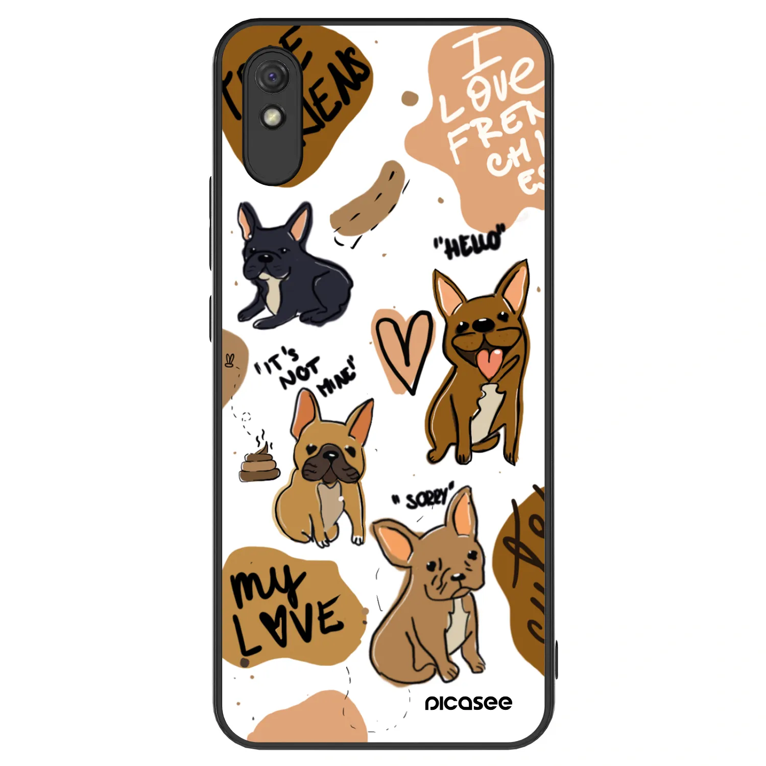 Picasee ULTIMATE CASE für Xiaomi Redmi 9AT - Frenchies