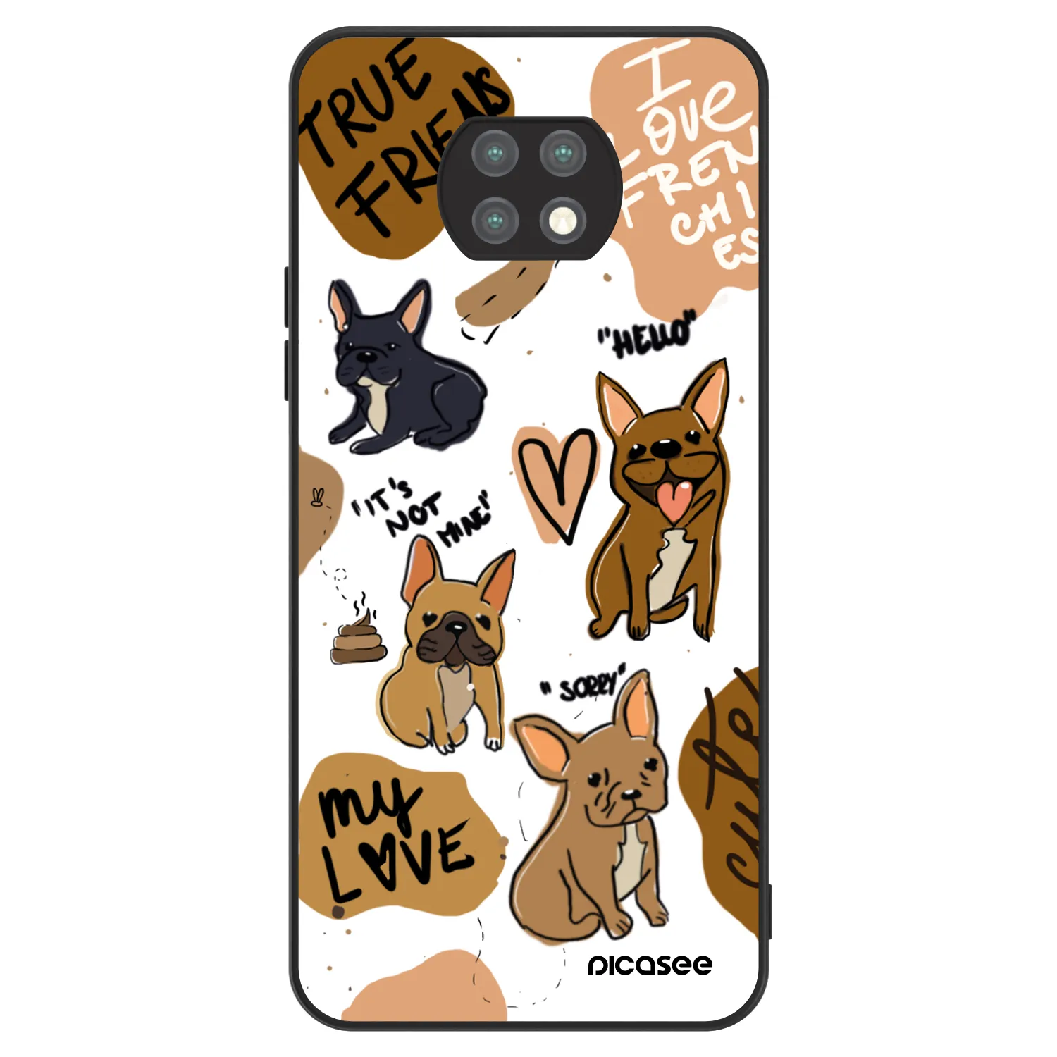 Picasee ULTIMATE CASE für Xiaomi Redmi Note 9T - Frenchies