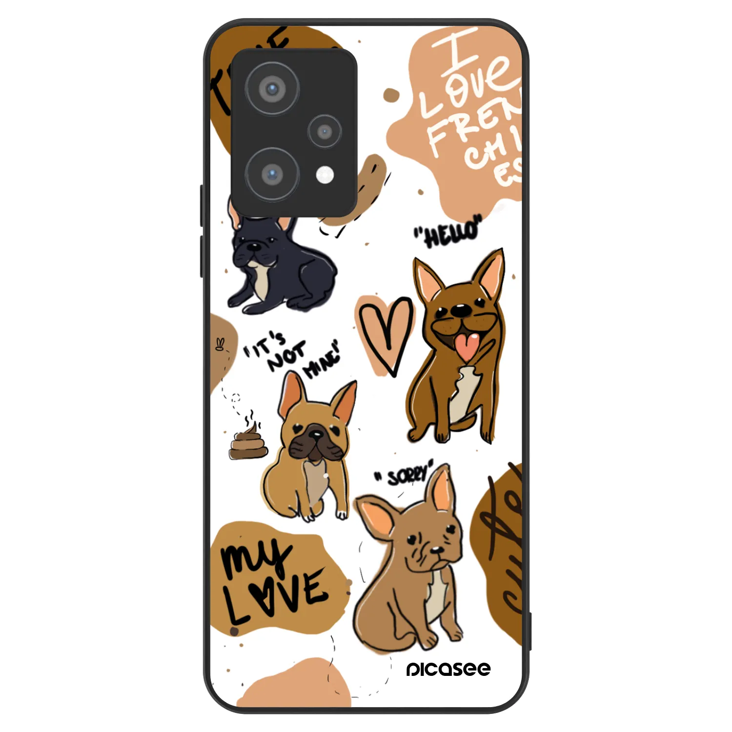 Picasee ULTIMATE CASE für Realme 9 Pro 5G - Frenchies