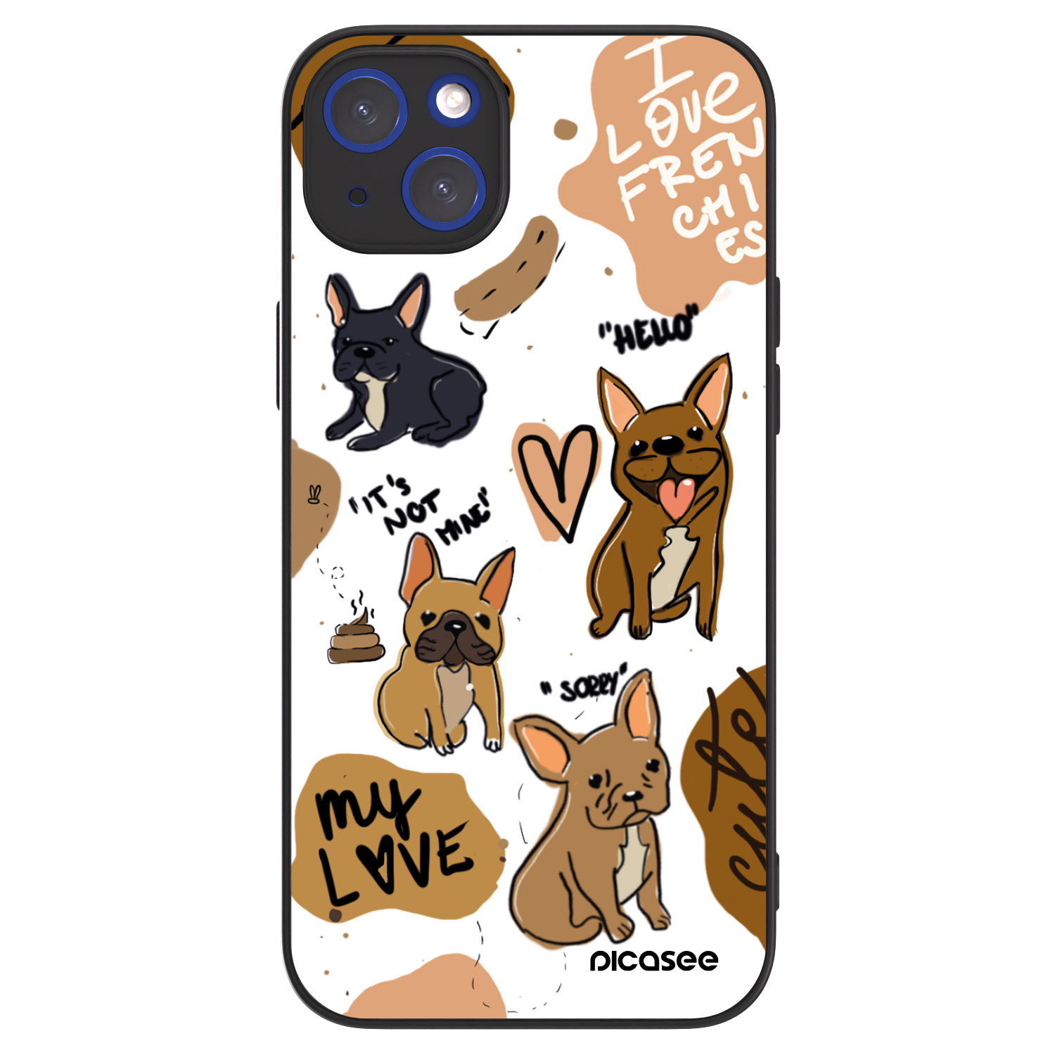 Picasee ULTIMATE CASE für Apple iPhone 14 Plus - Frenchies