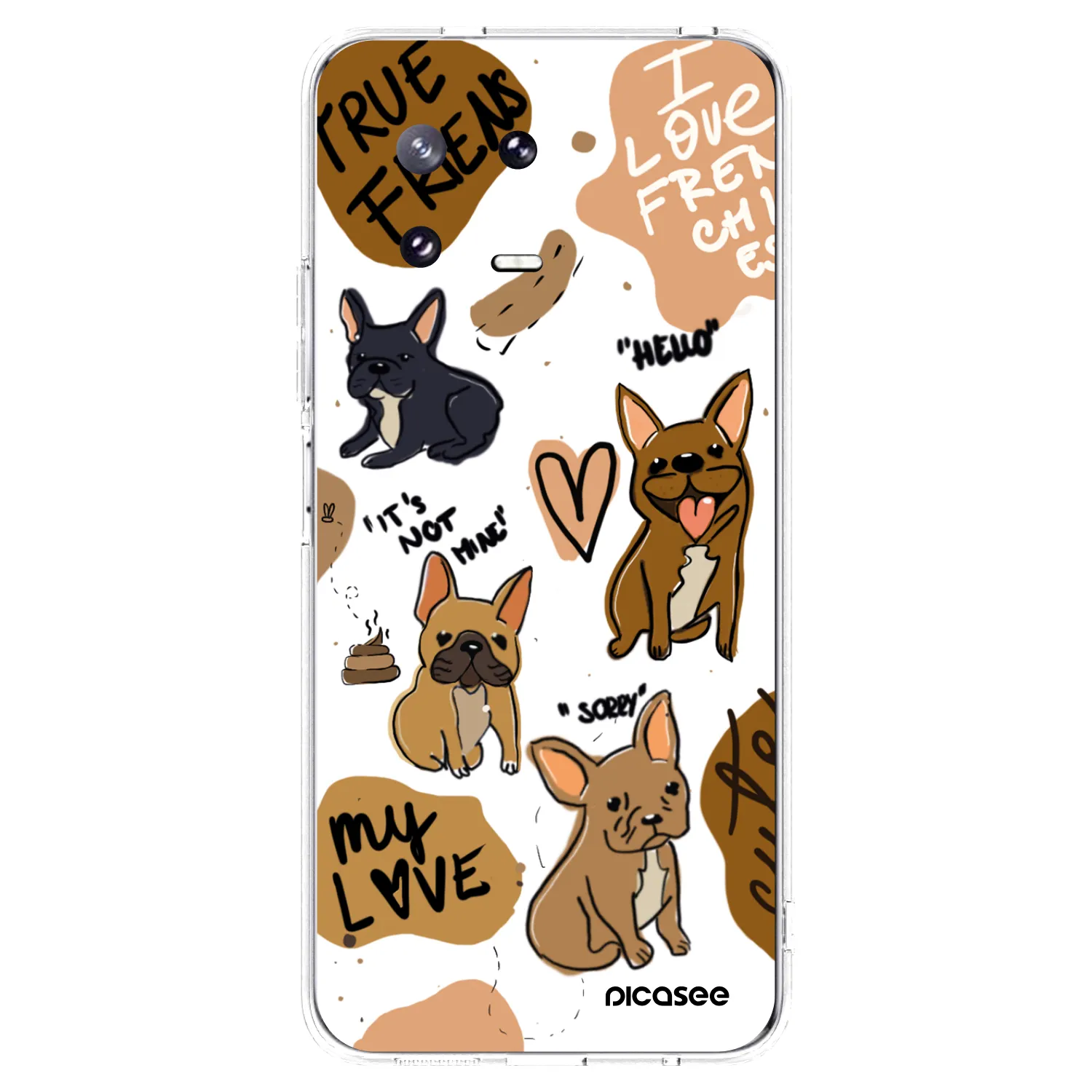 Picasee Xiaomi 13 Pro Hülle - Transparentes Silikon - Frenchies