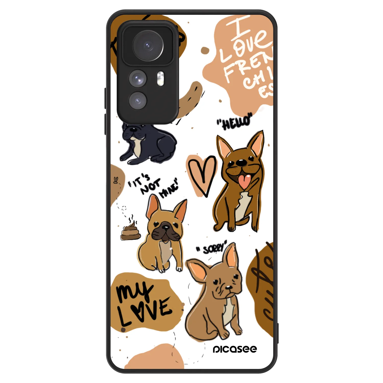 Picasee ULTIMATE CASE für Xiaomi Redmi Note 12S - Frenchies