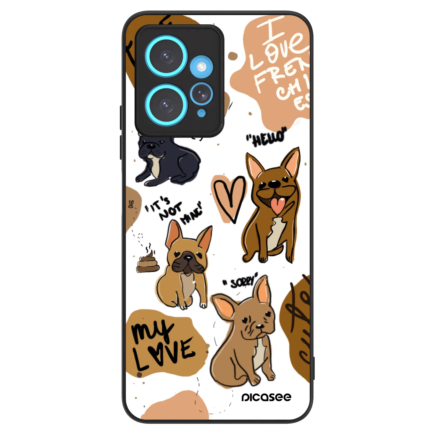 Picasee ULTIMATE CASE für Xiaomi Redmi Note 12 4G - Frenchies