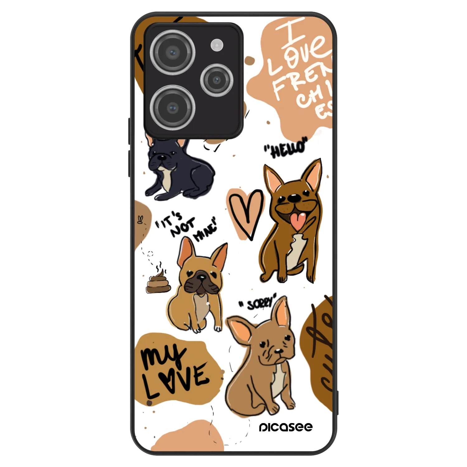 Picasee ULTIMATE CASE für Xiaomi Redmi 12 4G - Frenchies