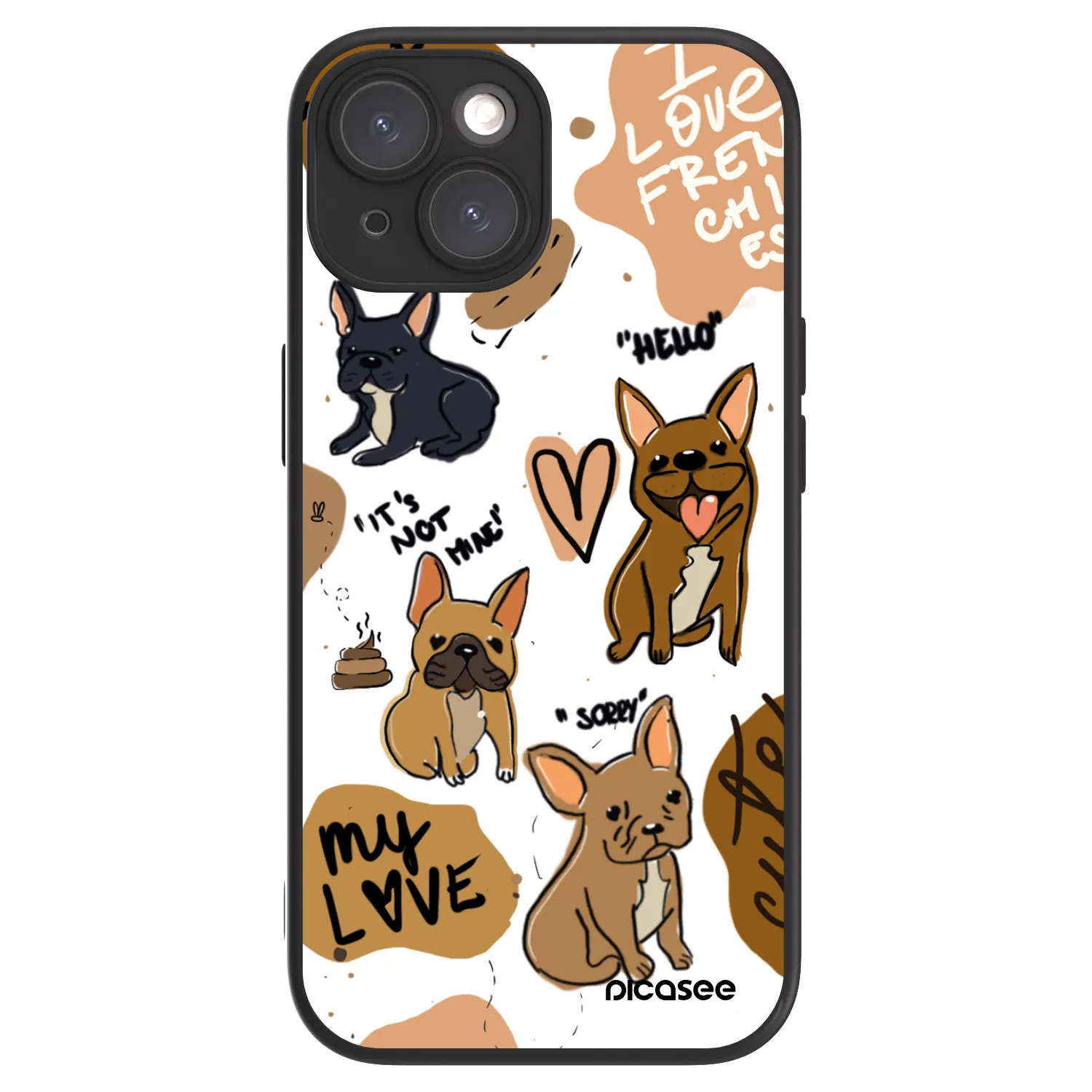 Picasee ULTIMATE CASE MagSafe für Apple iPhone 15 - Frenchies