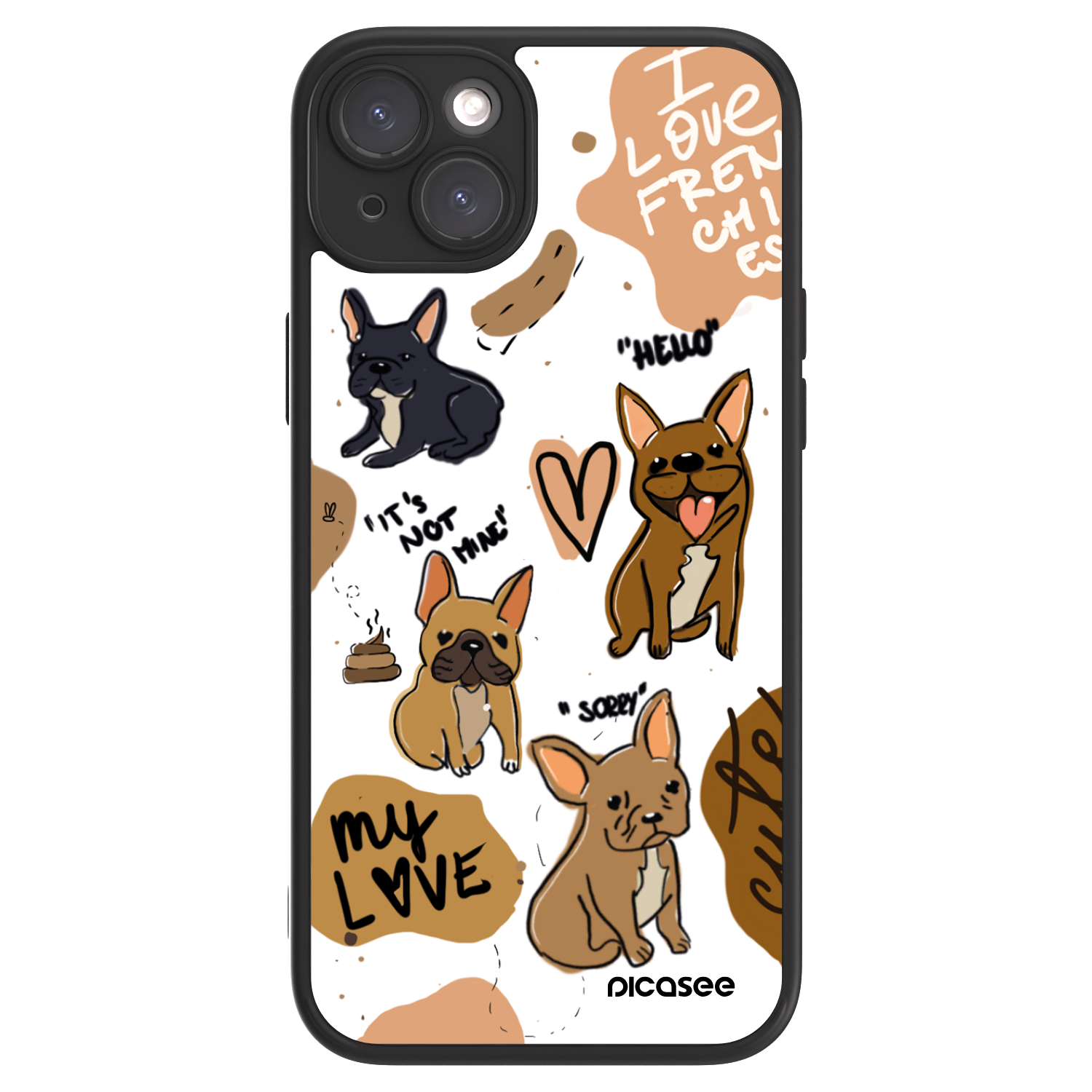 Picasee ULTIMATE CASE für Apple iPhone 15 Plus - Frenchies
