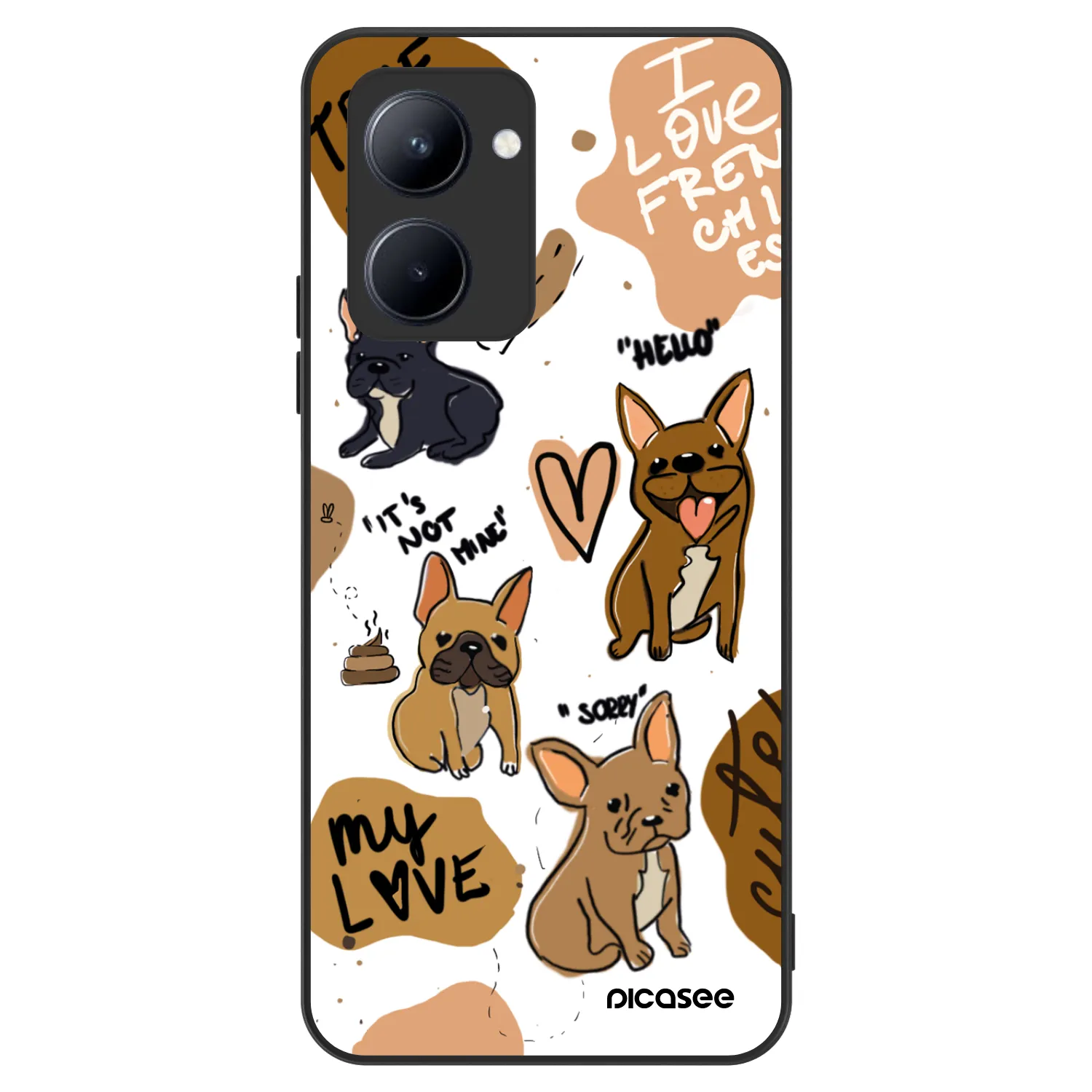 Picasee ULTIMATE CASE für Realme C33 (2023) - Frenchies