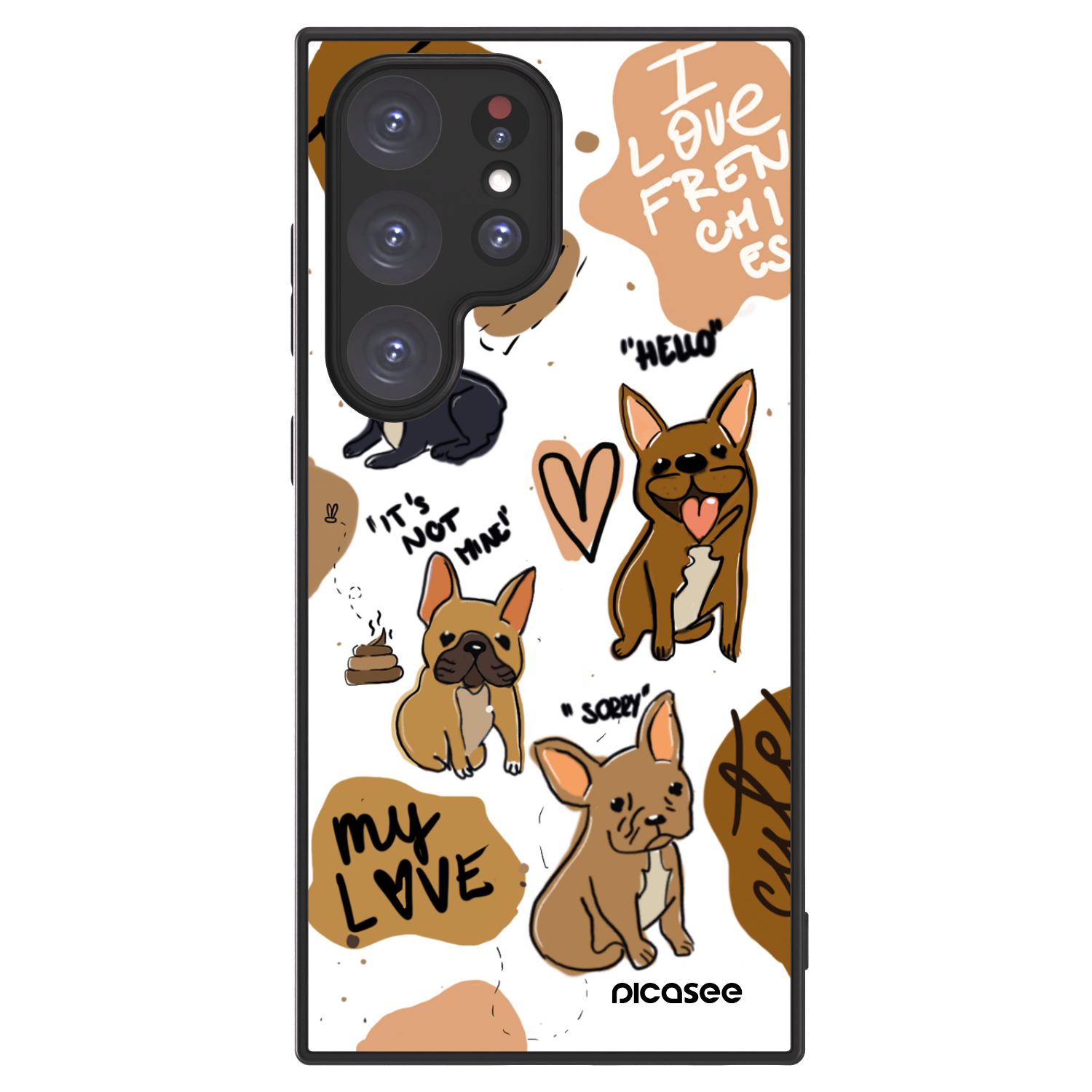 Picasee ULTIMATE CASE für Samsung Galaxy S24 Ultra S928B 5G - Frenchies