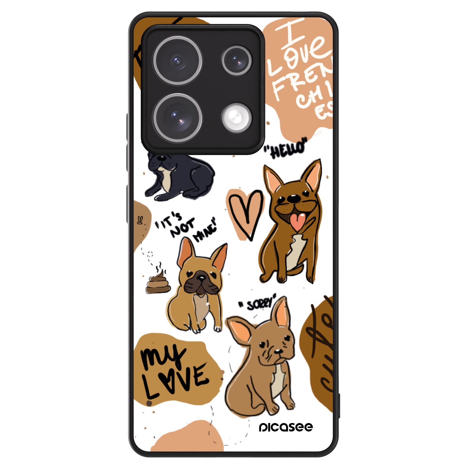 Picasee ULTIMATE CASE für Xiaomi Redmi Note 13 5G - Frenchies