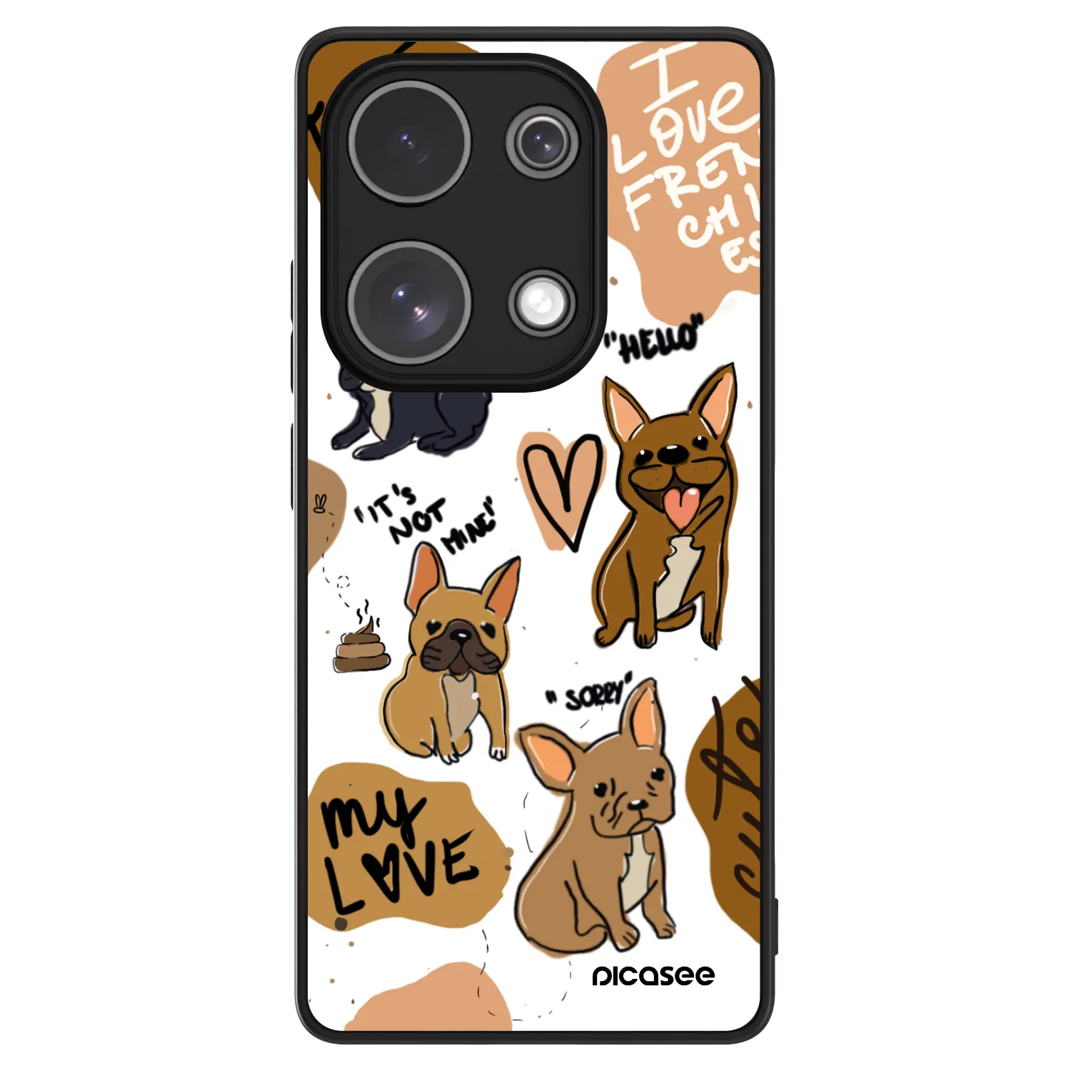 Picasee ULTIMATE CASE für Xiaomi Redmi Note 13 Pro 4G - Frenchies