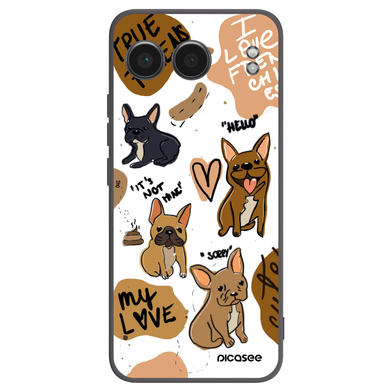 Picasee OnePlus Nord 4 Hülle - Schwarzes Silikon - Frenchies