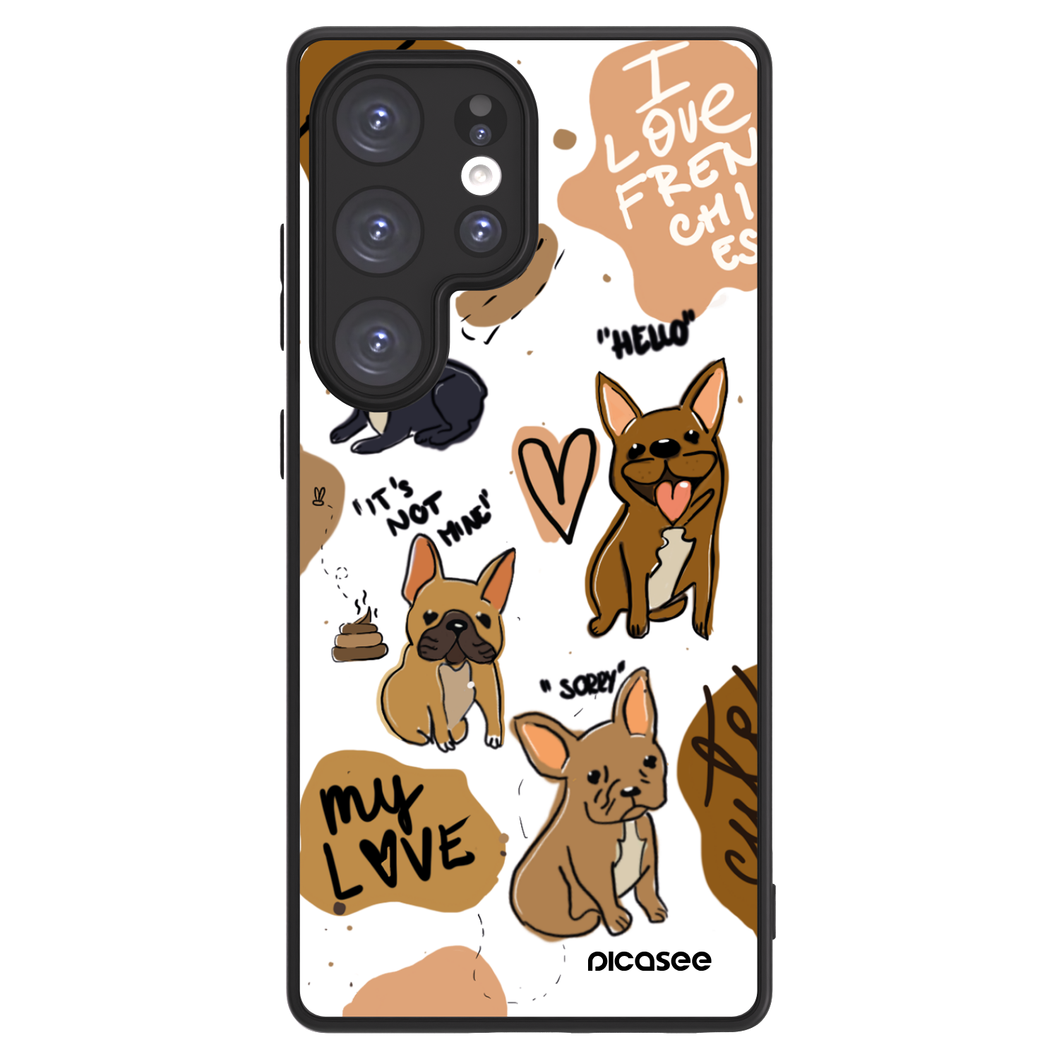 Picasee ULTIMATE CASE PowerShare für Samsung Galaxy S25 Ultra 5G - Frenchies