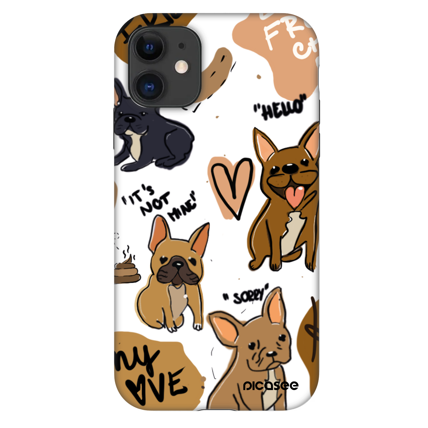 Picasee Fashion Case für Apple iPhone 11 - Frenchies