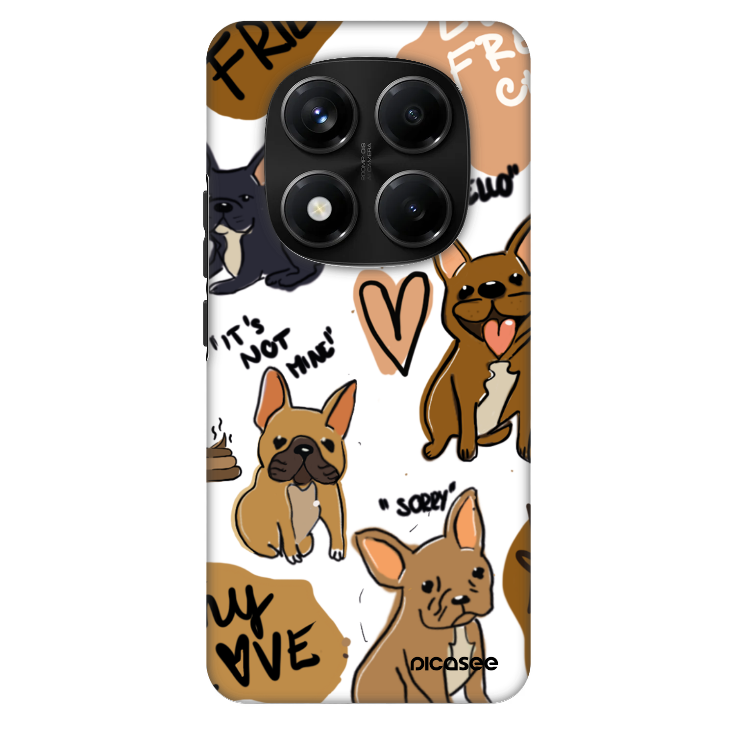Picasee Fashion Case für Xiaomi Redmi Note 14 Pro+ 5G - Frenchies