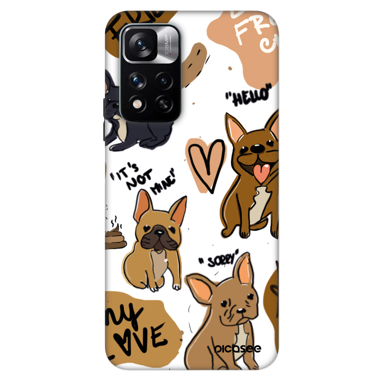 Picasee Fashion Case für Xiaomi Redmi Note 11 Pro - Frenchies