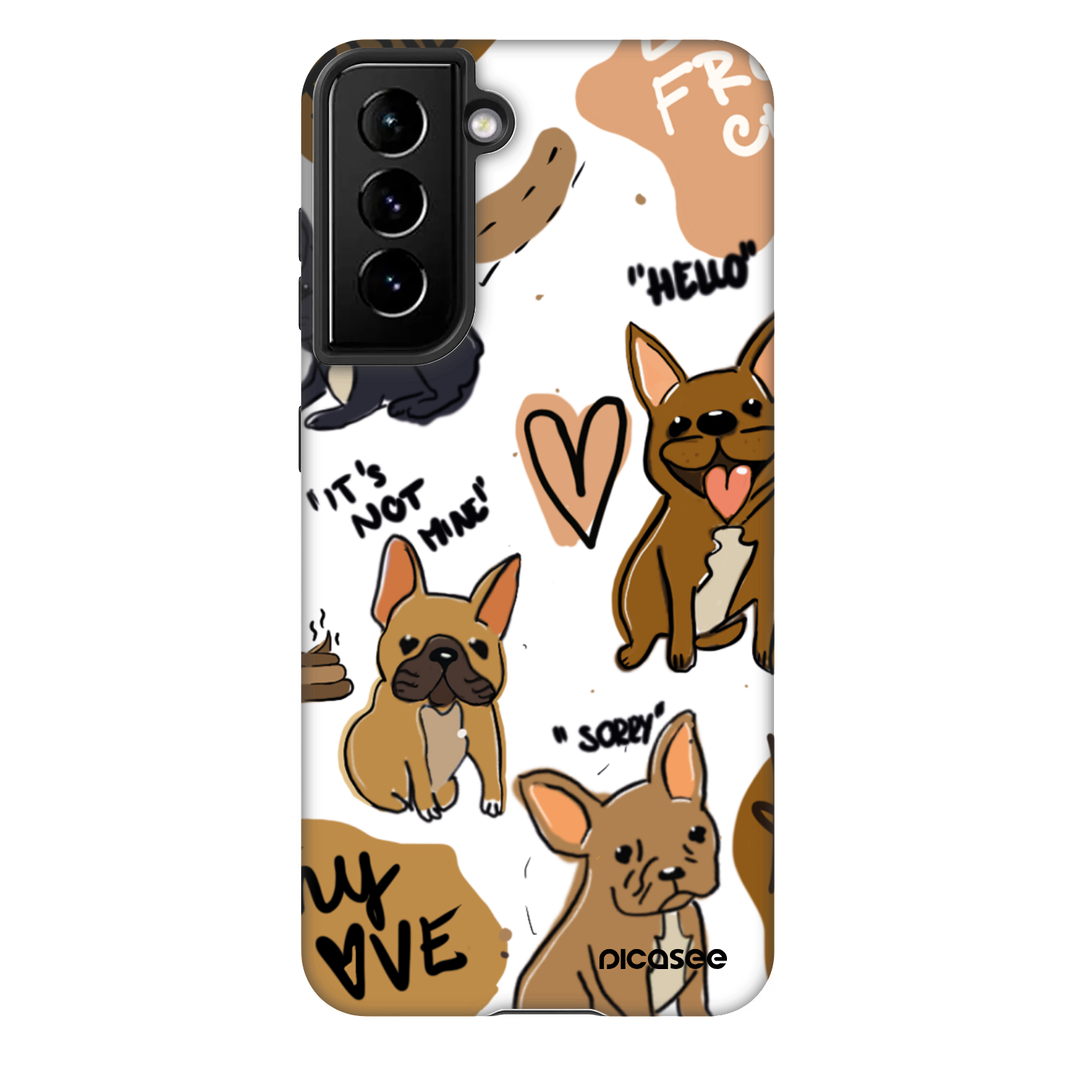 Picasee Fashion Case für Samsung Galaxy S21 5G G991B - Frenchies