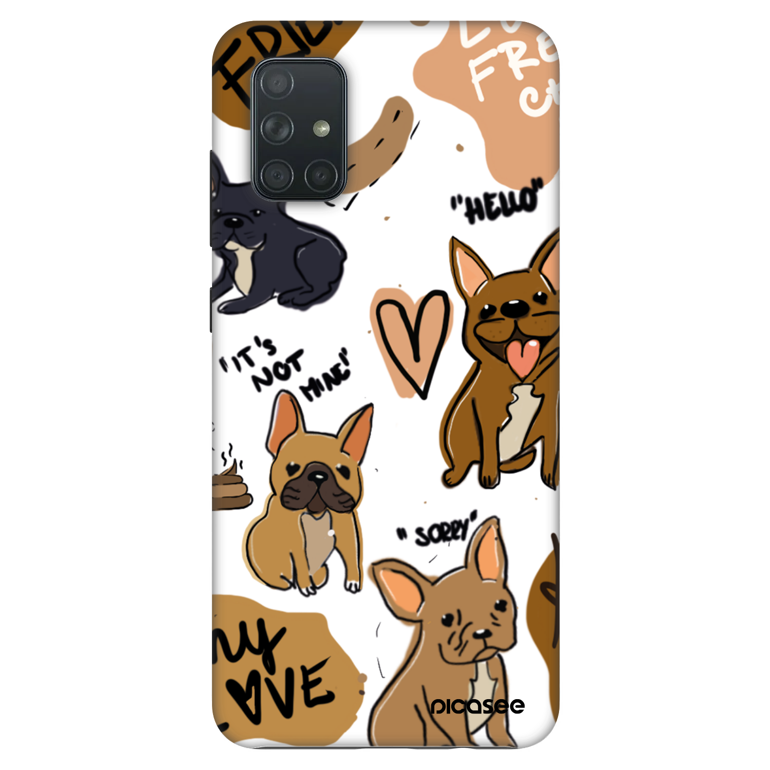 Picasee Fashion Case für Samsung Galaxy A71 A715F - Frenchies