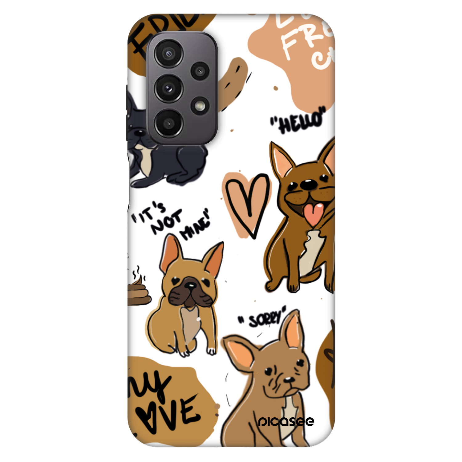 Picasee Fashion Case für Samsung Galaxy A23 A236B 5G - Frenchies