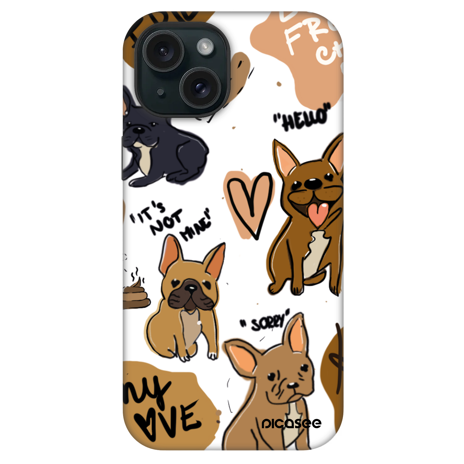 Picasee Fashion Case MagSafe für Apple iPhone 15 - Frenchies