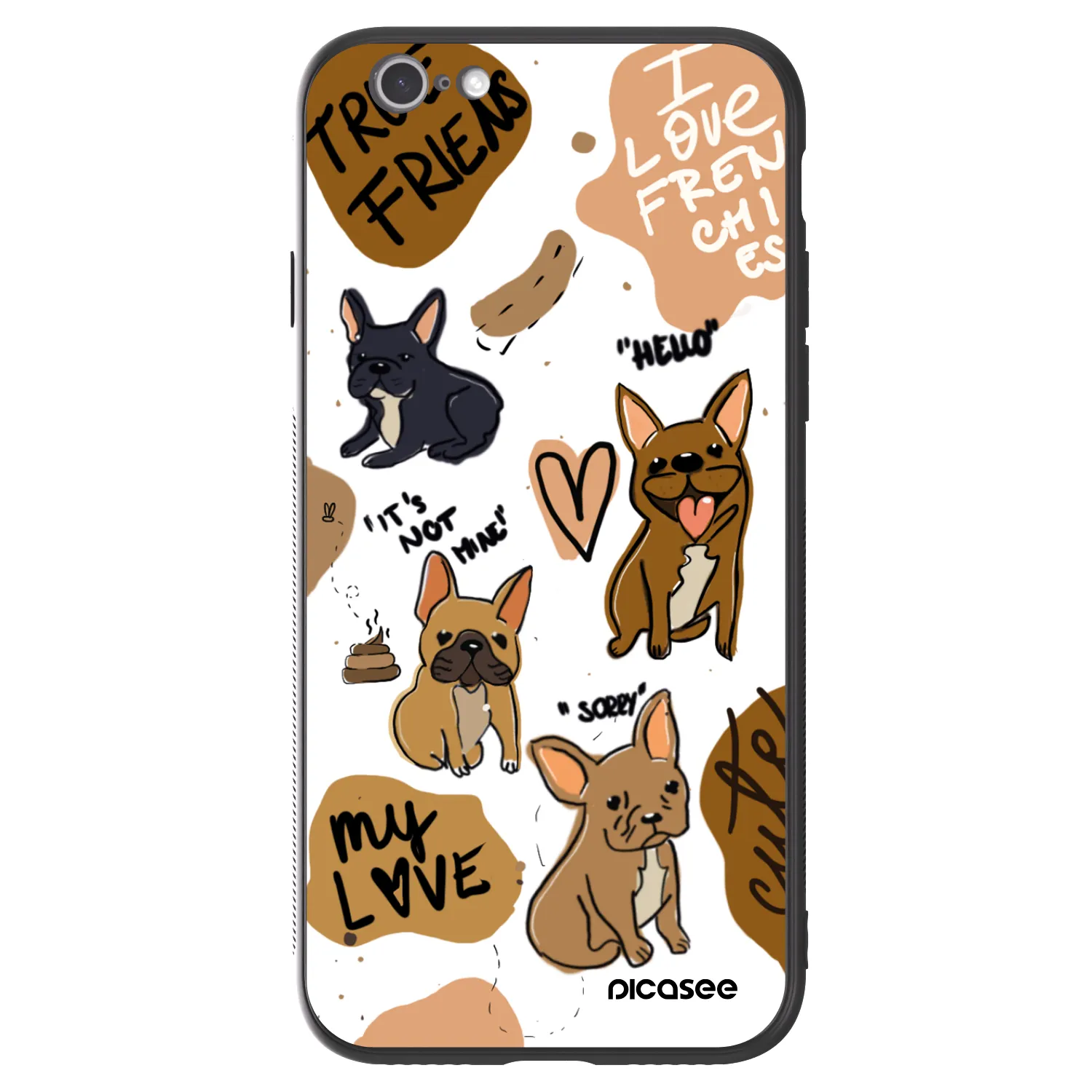 Picasee ULTIMATE CASE für Apple iPhone 6/6S - Frenchies