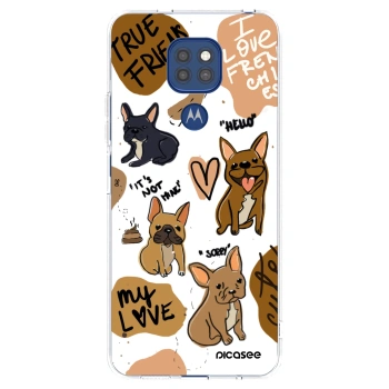 Picasee Motorola Moto G9 Play Hülle - Transparentes Silikon - Frenchies