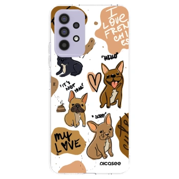 Picasee Samsung Galaxy A32 4G SM-A325F Hülle - Transparentes Silikon - Frenchies