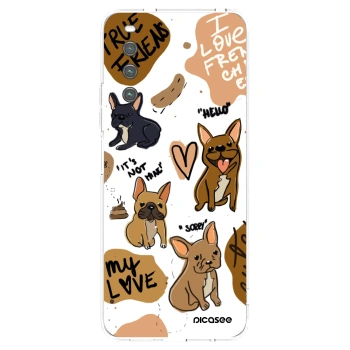 Picasee Sony Xperia 10 IV 5G Hülle - Transparentes Silikon - Frenchies