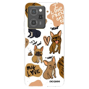 Picasee Xiaomi Poco X5 Pro Hülle - Schwarzes Silikon - Frenchies
